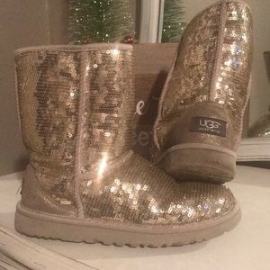 Silver UGG boots